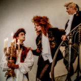 This advertising fashion image was shot in 1985 about 2 weeks after I moved to Italy. This great location is in the Palace Hotel in Como, Italy.